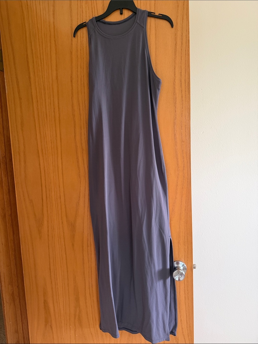 Sleeveless Slate Grey Maxi Dress
